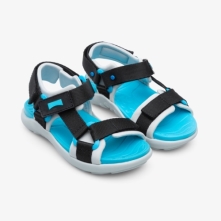 Camper Wous Kids Sandals US-55070 Black / Blue USA Stockists